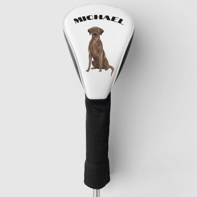 Chihuahua Dog Black Personal  Golf Head Cover (Front)
