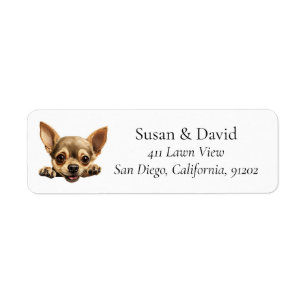 Chihuahua Dog Breed Pet Lovers Return Address Label