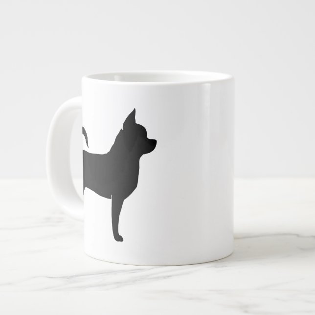 Chihuahua Dog Breed Silhouettes Large Coffee Mug (Front Left)