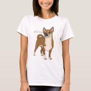 Chihuahua dog cartoon illustration T-Shirt