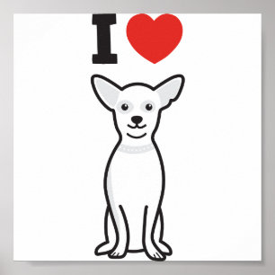 Chihuahua Dog Cartoon Poster