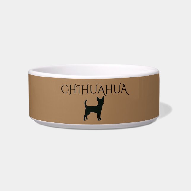 Chihuahua dog ceramic bowl. bowl (Front)
