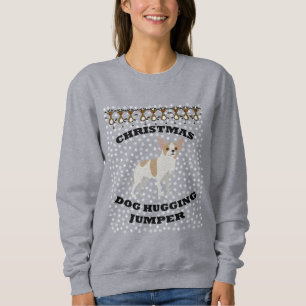 Chihuahua dog Christmas Dog Hugging Sweatshirt