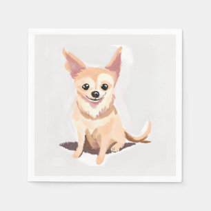 Chihuahua Dog Cute Dog Pet Puppy Watercolor Napkin