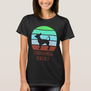 Chihuahua Dog Dad Vintage 70s 80s Retro T-Shirt