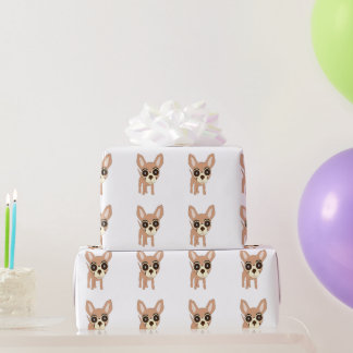 Chihuahua Dog Design Wrapping Paper