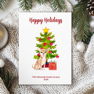 Chihuahua Dog Family Christmas Holiday Card