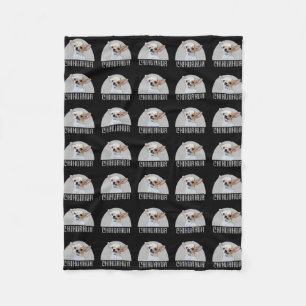 Chihuahua dog fleece blanket