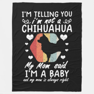 Chihuahua dog fleece blanket