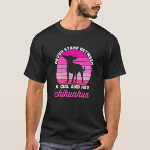 Chihuahua Dog For Girls Girl Retro Chiwawa Dog T-Shirt