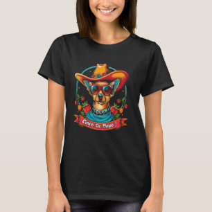 Chihuahua Dog - Funny Cinco De Mayo Men Women Kids T-Shirt