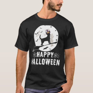 Chihuahua Dog Halloween Chihuahua Dog Witch Happy T-Shirt