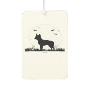 Chihuahua Dog � Halloween Moon Silhouette Classic  Car Air Freshener