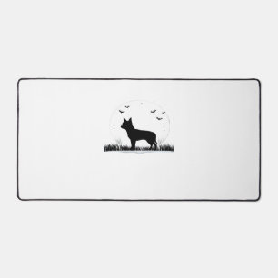 Chihuahua Dog � Halloween Moon Silhouette Classic  Desk Mat