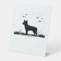 Chihuahua Dog � Halloween Moon Silhouette Classic