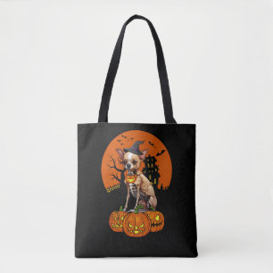 Chihuahua Dog Halloween Tote Bag
