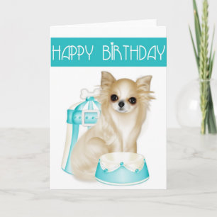 Chihuahua Dog Happy Birthday Greeting Card