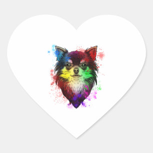 Chihuahua Dog Heart Sticker