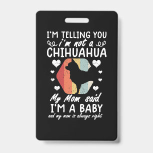 Chihuahua dog ID badge