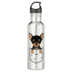 Chihuahua Dog in Pocket  710 Ml Water Bottle