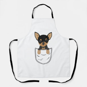 Chihuahua Dog in Pocket  Apron