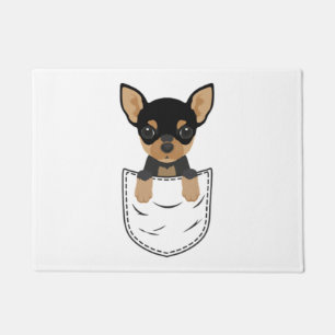 Chihuahua Dog in Pocket  Doormat