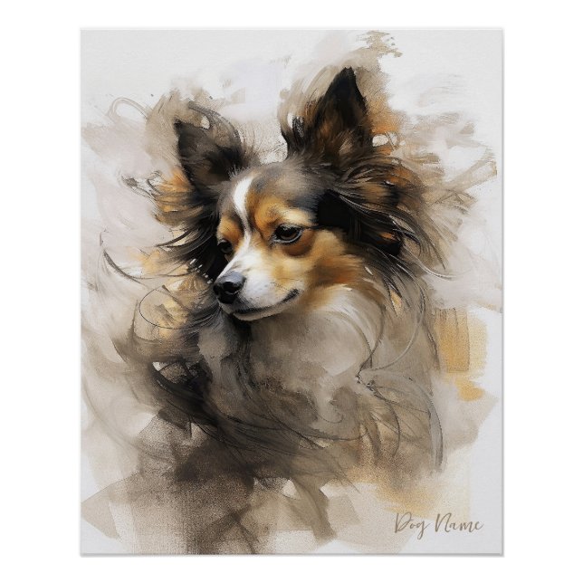 Chihuahua Dog in the wind 004 - Yacobsen Derosana Poster (Front)