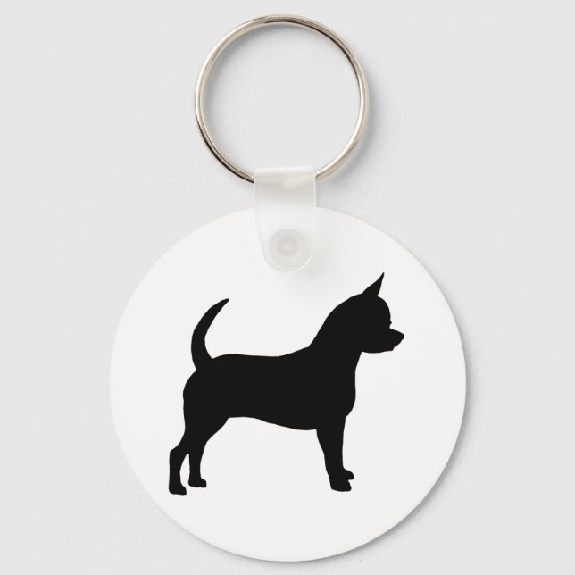 Chihuahua Dog Key Ring (Front)