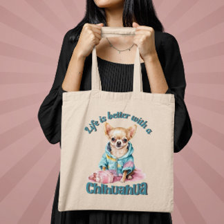 Chihuahua Dog-Lover Tote Bag