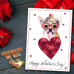 Chihuahua Dog Lover Valentine Gift Holiday Card