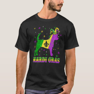 Chihuahua Dog Mardi Gras Carnival Jester Beads Pre T-Shirt