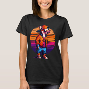 Chihuahua Dog Modern Urban Style Sunset Retro Grap T-Shirt