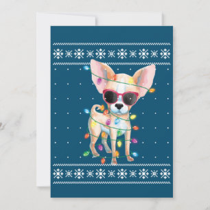 Chihuahua Dog Mum Women Christmas Ugly Sweater Invitation