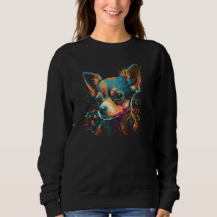 Chihuahua Dog Owner Chihuahuas Graffiti Style Grap Sweatshirt