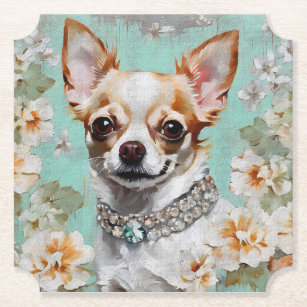 Chihuahua Dog  Paper Coaster