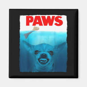 Chihuahua dog paws cute movie poster pet funny Chi Magnet