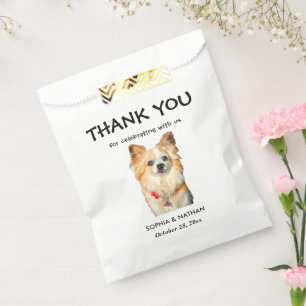 Chihuahua Dog Personalised Thank You Favour Bag