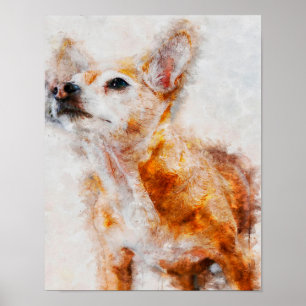 Chihuahua Dog Portrait_Dog Lover Poster