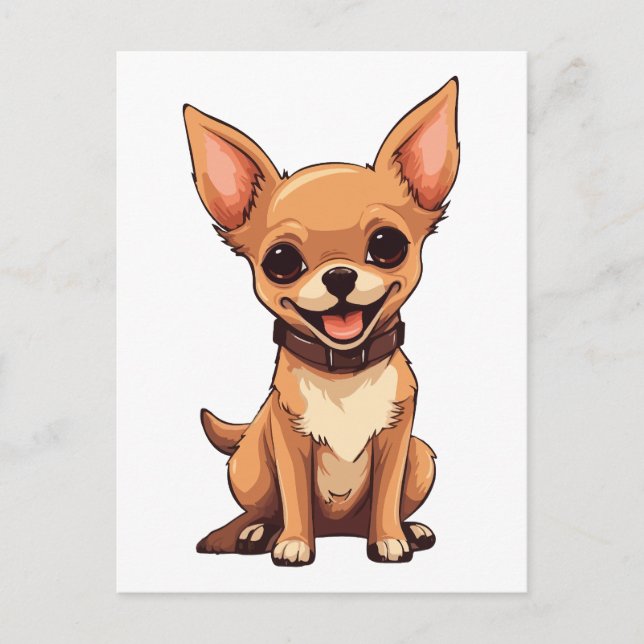 Chihuahua Dog  Postcard (Front)