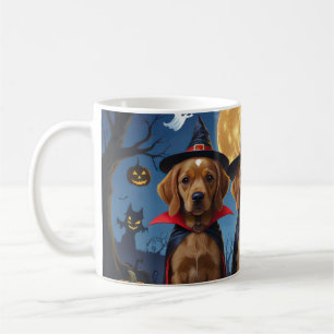 Chihuahua Dog Pumpkin Halloween Funny Coffee Mug