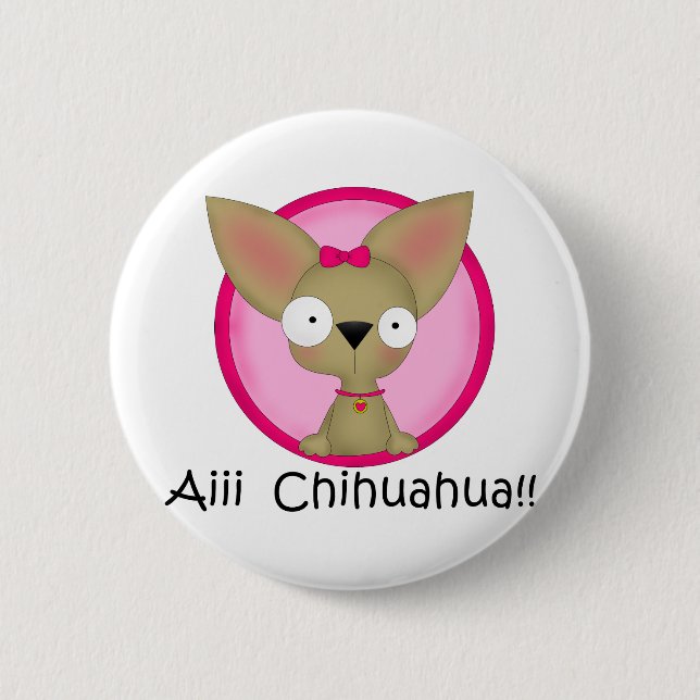 Chihuahua Dog Puppy 6 Cm Round Badge (Front)