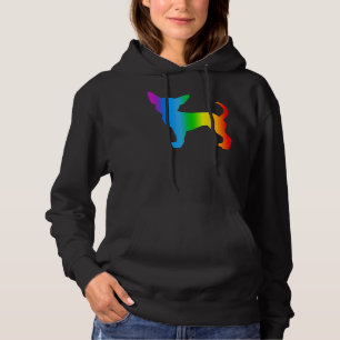 Chihuahua Dog Rainbow Colour Funny Chiwawa Hoodie
