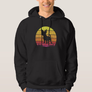 Chihuahua Dog Retro Vintage Silhouette Breed Hoodie