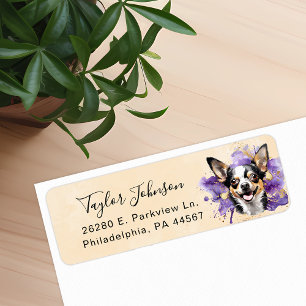 Chihuahua Dog Return Address Label