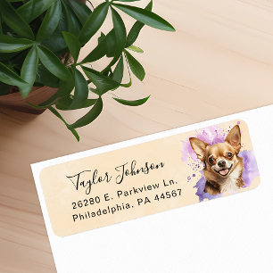Chihuahua Dog Return Address Label