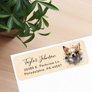 Chihuahua Dog Return Address Label
