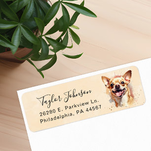 Chihuahua Dog Return Address Label