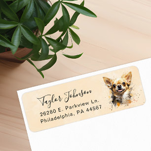 Chihuahua Dog Return Address Label