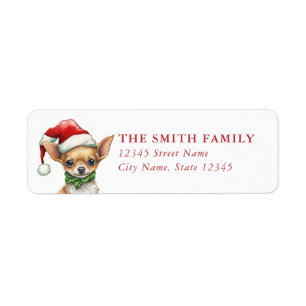 Chihuahua Dog Return Address Labels