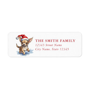 Chihuahua Dog Return Address Labels